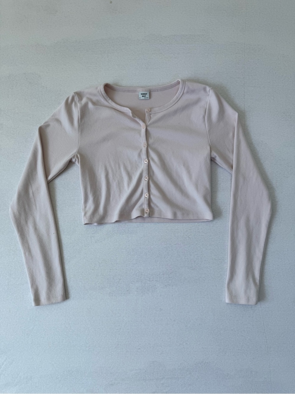Aritzia Sunday Best Pink Cropped Button Down